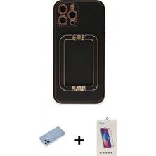 İlk El Grup Pilelistore™ iPhone 12 Pro Max Kılıf Kozmos Minimal Prime - Siyah Joko 5d Cam + Shine Kamera Lens Koruma Cam - Mı