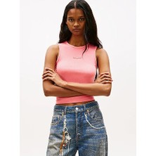 Tommy Hilfiger Kadın Tjw Slim Fit Script Label T-Shirt