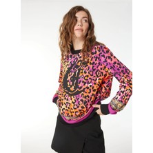 Just Cavalli Leopar Desenli Sweatshirt 76PAI320