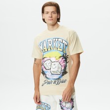 Market Smiley Pair Of Dice Erkek Krem T-Shirt