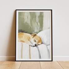 Ninastore Çivava Sanat Baskısı: Huzurlu Köpek Portresi - Ev Dekorasyonu