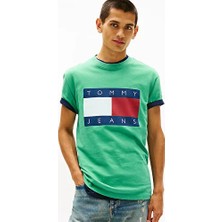 Tommy Hilfiger Erkek Regular Fit Big Flag T-Shirt
