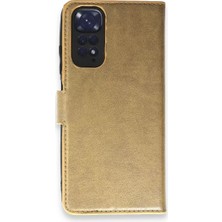 Motto Ticaret Newface Xiaomi Redmi Note 11 Pro Kılıf Trend S Plus Kapaklı Kılıf - Gold