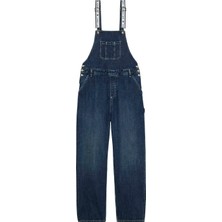 Tommy Jeans Lacivert Kadın Salopet Tg Denım Overall