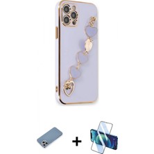 Pileli Store Pilelistore™ iPhone 12 Pro Kılıf Nova Işık Prime - Siyah 3D Antistatik Cam Ekran Koruyucu + Shine Kamera Lens Koruma Cam - Gs