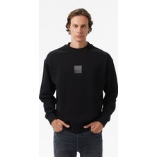 Hugo Dusplited Erkek Siyah Sweatshirt