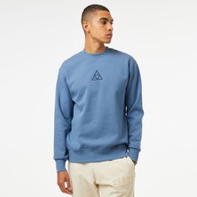 Huf Huf Set Triple Triangle Erkek Mavi Sweatshirt