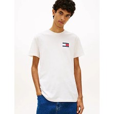Tommy Hilfiger Erkek Slim Fit Essential Flag T-Shirt