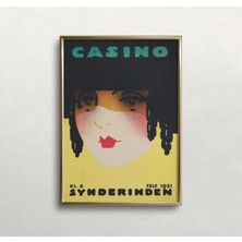 Ninastore Vintage Kadın Portresi Art Deco Baskı: Kopenhag Kumarhanesi (Baskı)