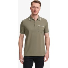 Pierre Cardin Erkek Haki Regular Fit Tişört 50327859-VR027