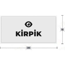 Azresa Kırpık Yazılı - Metal - Beyaz Renk - Kapı Isimliği - 30X15 cm