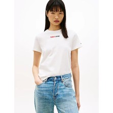 Tommy Hilfiger Kadın Tjw Essential Logo Detaylı T-Shirt