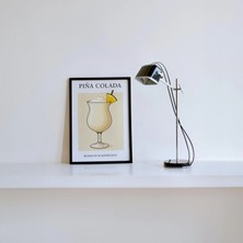 Ninastore Pina Colada Minimalist Sanat Baskısı Pina Colada Kokteyl Baskısı Soyut Klasik Kokteyl Sanatı