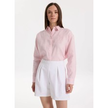 Lauren Ralph Lauren Pembe Kadın Gömlek Zavandra-Long Sleeve-Button Front S