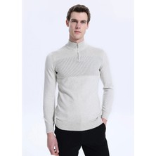 Altınyıldız Classics Açık Gri Melanj Erkek Bato Standart Kazak ACE049261193_AGM