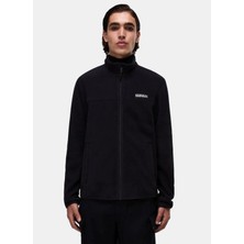 Napapijri NP0A88V19411-T-DERGANA Fz Siyah Fermuarlı Erkek Sweatshirt