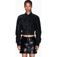 Armani Exchange Siyah Kadın Standart Ceket XW000738