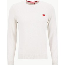 Hugo Beyaz Erkek Regular Fit Kazak 50475083_SAN Cassius-C1