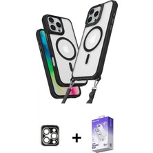 Pileli Store Pilelistore™ iPhone 16 Pro Max Kılıf Atlas Doku Koleksiyonu - Siyah Bilvis 5in1 3D Magic Cam Ekran Koruyucu + Pvd Metal Kamera Lens - Gs
