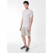 Roberto Ricci Designs Beyaz Erkek Slim Fit T-Shirt Crepe Shirty