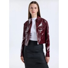 Boss Bordo Kadın Standart Ceket 50545537