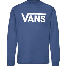 Vans Mavi Erkek Çocuk Sweatshirt VN000XOI5TU1-VANS Classıc Ls