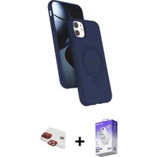 Pileli Store Pilelistore™ iPhone 11 Kılıf Iz Işık Koleksiyonu - Siyah Bilvis 5in1 3D Magic Cam Ekran Koruyucu + Pers Alüminyum Kamera Lens - Kı