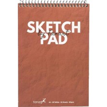 Fanart Academy Bordo Renkli A5 Üstten Spiralli Sketch Pad 80 gr 50 Yaprak