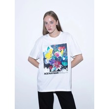 Ace Nayman Çok Renkli Kadın Standart Baskılı T-Shirt Sd Tee