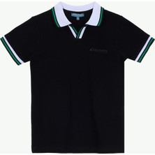 Discovery Expedition Siyah Erkek Çocuk Baskılı Polo T-Shirt D6SB-TST3043
