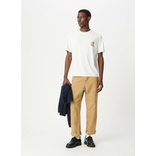 İkks Ikks Beyaz Erkek Regular Fit Yazı Baskılı T-Shirt M210073