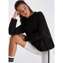 Boboist Siyah Kadın Sweatshirt BB56W207W018