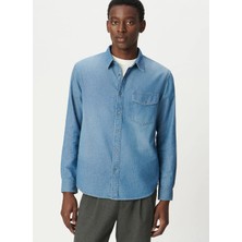 İkks Ikks Mavi Erkek Regular Fit Gömlek M212193