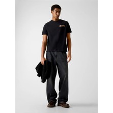 Guess Jeans Siyah Erkek Regular Fit Baskılı T-Shirt M6RI43K8FQ4-JBLK Siyah T-Shirt