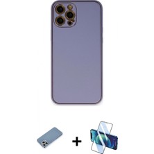 Pileli Store Pilelistore™ iPhone 12 Pro Kılıf Yadigar Klasik - Siyah 3D Antistatik Seramik Nano Ekran Koruyucu + Shine Kamera Lens Koruma Cam - Gs