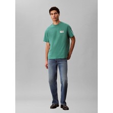 Calvin Klein Jeans Yeşil Erkek T-Shirt LV04RF294GVFL Yeşil T-Shirt