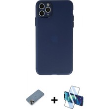 Pileli Store Pilelistore™ iPhone 11 Pro Max Kılıf Atlas Minimal Prime - Siyah 3D Antistatik Seramik Nano Ekran Koruyucu + Metal Kamera Lens Koruma Cam - Gd