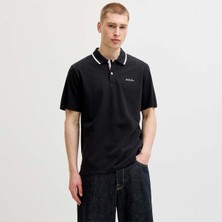 Jack & Jones Jack&jones Blaze Erkek Siyah Polo Yaka Tişört