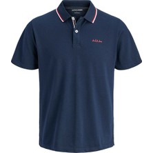 Jack & Jones Jack&jones Blaze Erkek Lacivert Polo Yaka Tişört