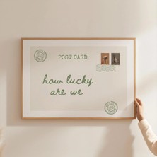 Ninastore Eski Kartpostal Baskısı: Ne Kadar Şanslıyız (Baskı)