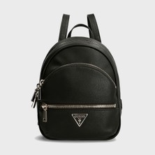 Guess Manhattan Siyah Kadın Sırt Çantası BG699432 Tek Gözlü Fermuarlı Ergonomik Tasarım