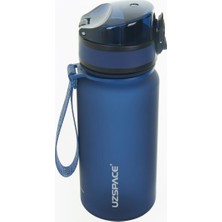 Uzspace Miniboy Tritan Su Matarası 350 ml Lacivert BPA İçermeyen Sağlıklı Malzeme ile Dayanıklı
