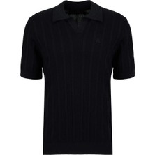 Brooks Brothers Siyah Erkek Desenli Triko Kazak BBSS26MKL009