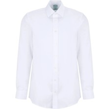 Brooks Brothers Beyaz Erkek Slim Fit Gömlek BBSS26MSH033
