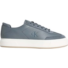 Calvin Klein Gri Erkek Deri Sneaker Basket Cupsole Lup Wt Lth