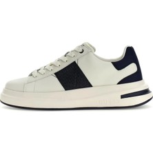 Guess Beyaz - Lacivert Erkek Deri Sneaker Elba