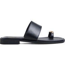 Vince Camuto Siyah Kadın Deri Terlik D-Bethel