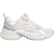Calvin Klein Bej - Gri Kadın Sneaker Hıkerun Ckstrıpe Rıpst