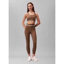 Calvin Klein Kahverengi Kadın Tayt Icon Sport Wıde Wb 7/8 Leggıng