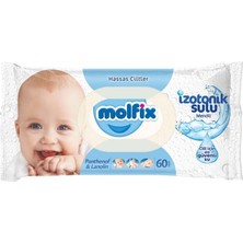 MOLFIX İzotonik Sulu Hassas Islak Havlu 60 Yaprak Parfüm ve Alkol İçermez